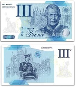 Král Karel III - King Charles III pamětní bankovka korunovace 6.5.2023