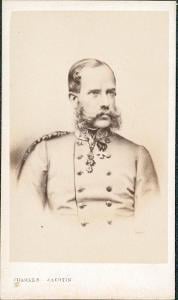 30A1143 CDV císař Franz Josef I., fotoateliér Jacotin Paříž - RR!
