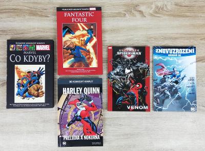 MARVEL, DC - Venom, Superman, Spiderman - komiksy - 5 knih