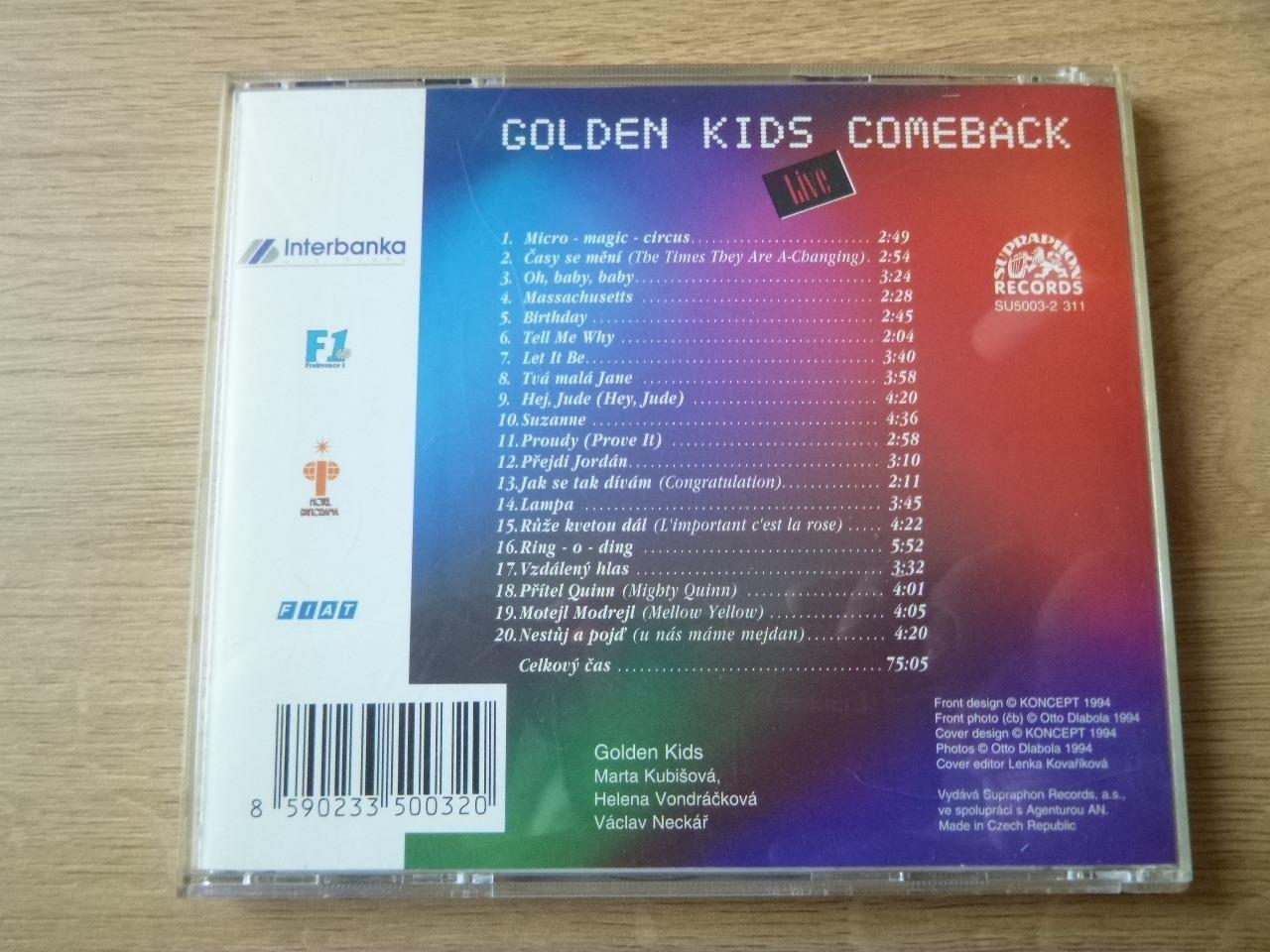 GOLDEN KIDS - COMEBACK (KUBISOVA,NECKAR,VONDRACKOVA) (Supraphon,1994 ...