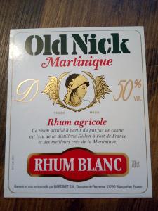 Etiketa - RHUM Old Nick