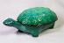 Malachitová zelená Krásna šperkovnica, dóza korytnačka * drobné vady - Starožitnosti