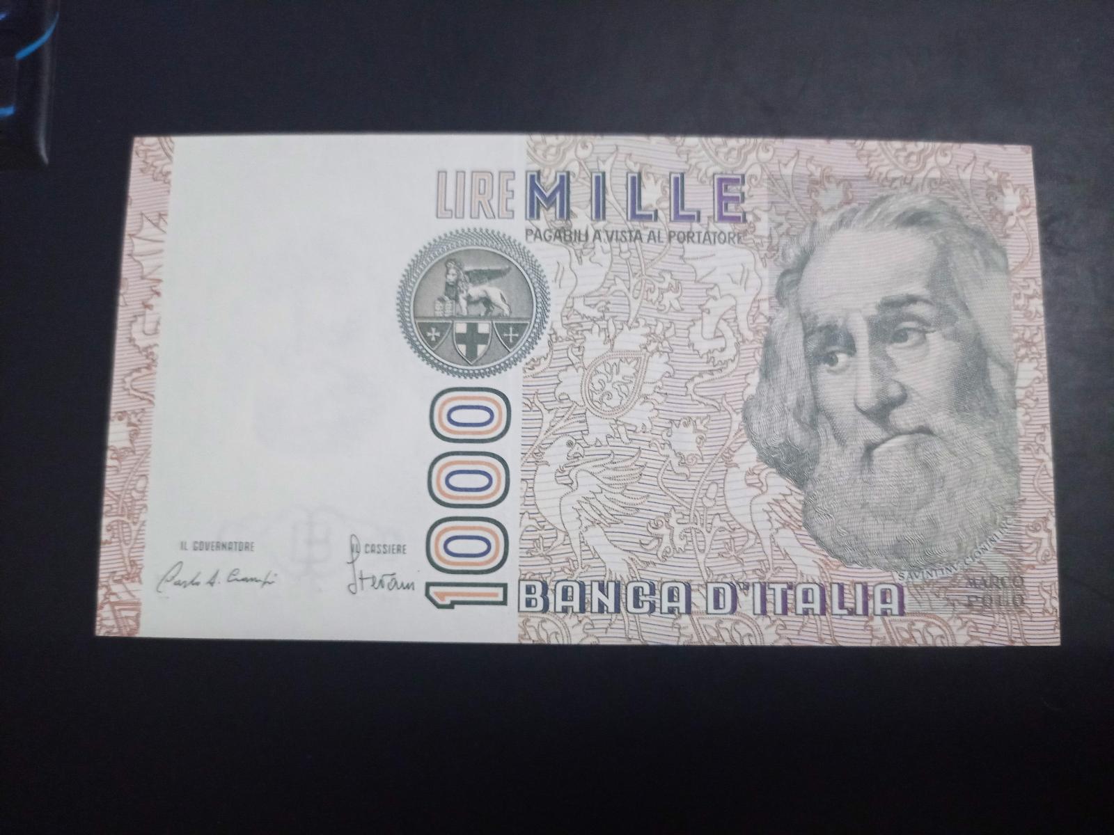 1000 lire Itálie 1982. UNC - Bankovky