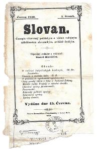 Karel Havlíček Borovský rukopis obrozence