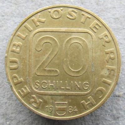 Rakousko 20 šilinků 1984 Palác Grafenegg