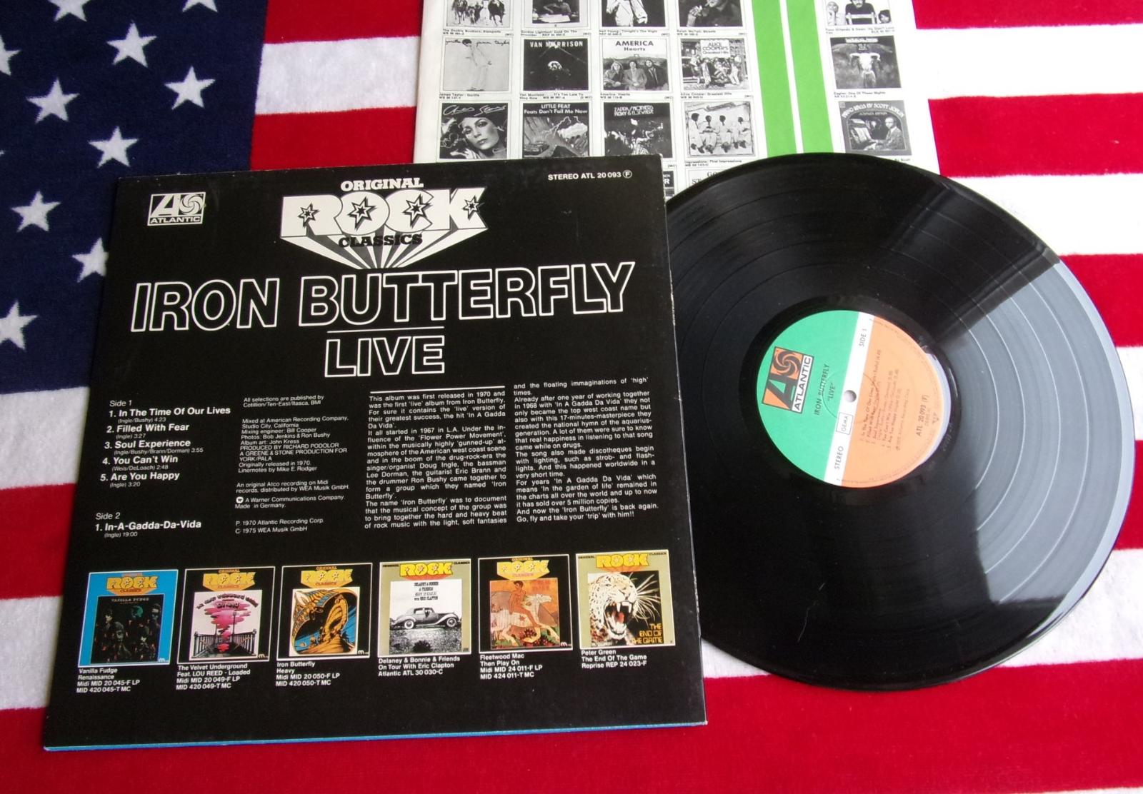 🔥 LP: IRON BUTTERFLY - LIVE In-A-Gadda-Da-Vida, jako nová MINT!! Ger. - LP / Vinylové desky