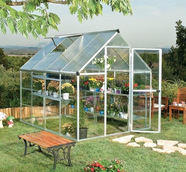 Palram hybrid 6x10 - polykarbonátový skleník - Zahrada