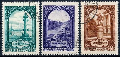 SSSR 1957 ʘ /Mi. 1950-2 , komplet , Petrohrad , Lenin , /14/