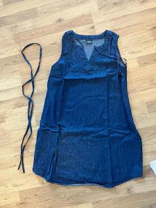 Těhotenské džínové šaty Bonprix, vel. 38