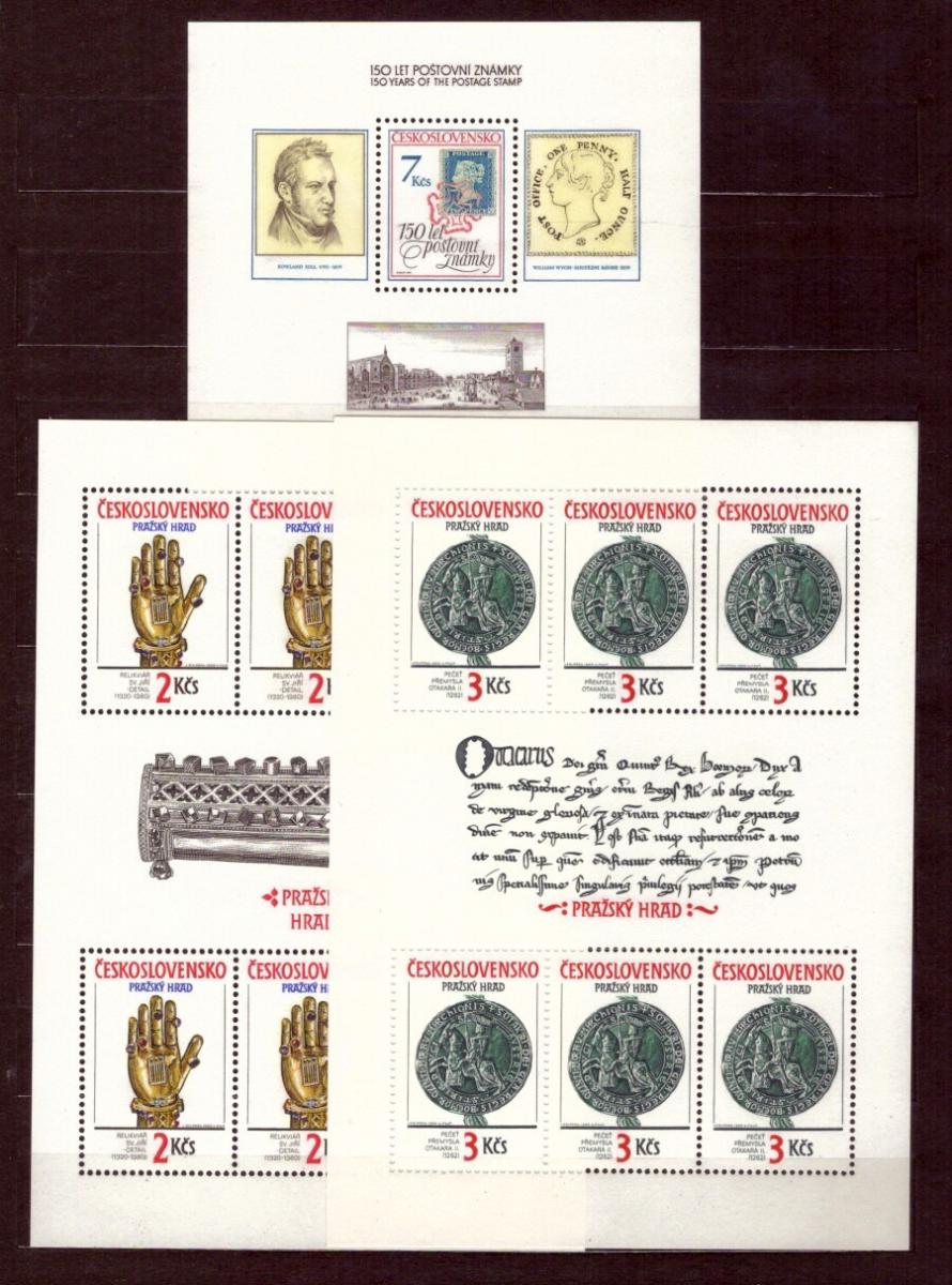1975 - 1992 (ČSSR, ČSFR) - Kompletní SBÍRKA ARŠÍKŮ, množstevní SLEVA - Známky Československo + ČR