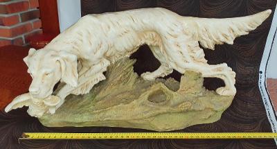 Velká socha loveckého psa - ROYAL DUX - EICHLER