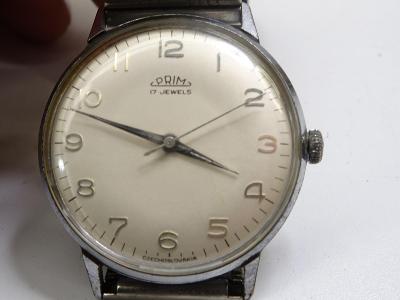 Náramkové hodinky Prim bílý ciferník  / ČSSR
