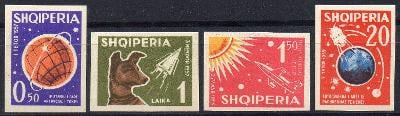 Albánie-Výzkum vesmíru (II). 1962** Mi.668-671 / 65 €