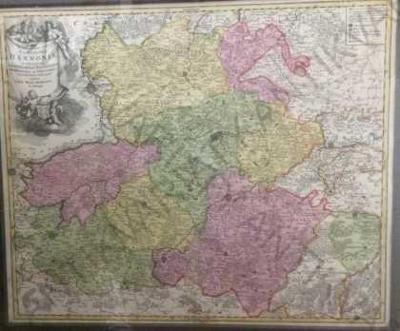 Comitatus Hannoniae mapa 62x70cm