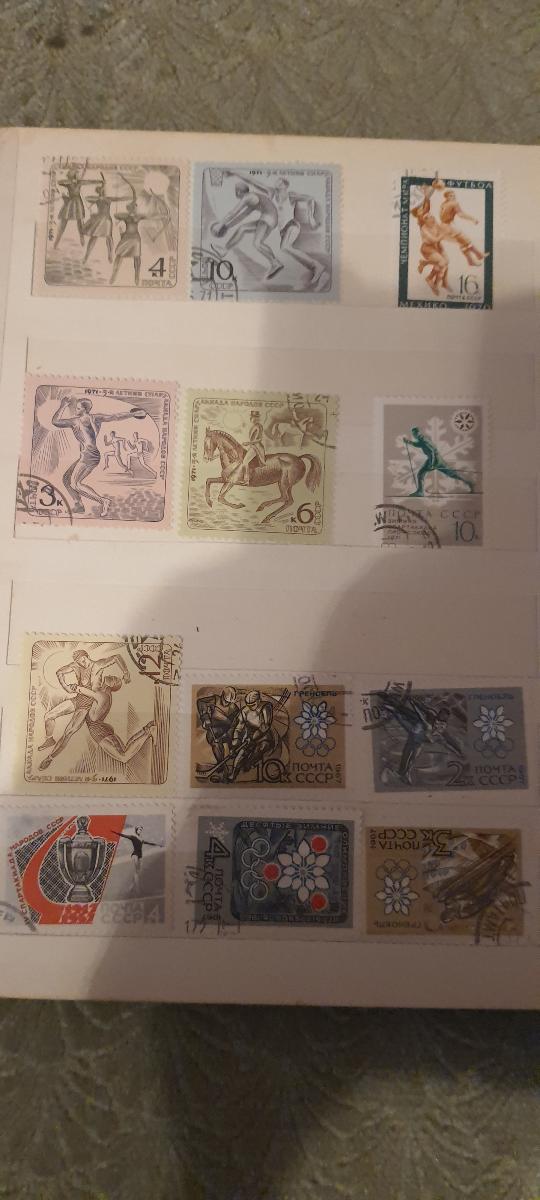 Staré poštovní známky- Sportovní, Olympiáda - 2 - Známky Evropa