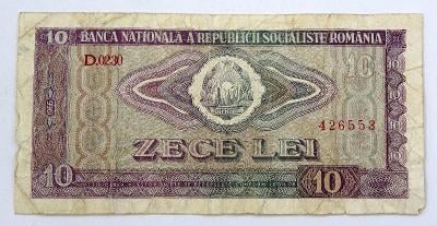 Bankovka - Rumunsko - 10 lei - 1966 ☻