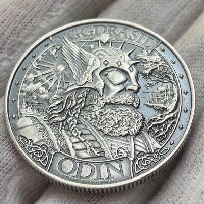 🇺🇸  1oz 999AG ❗️Odin - Asgard Antik ❗️stříbrná mince - novinka v Čr