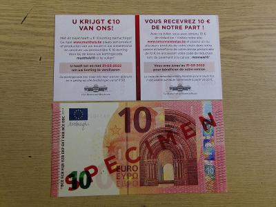 Numismatika Reklamní leták jako sto Euro bankovka 100 suvenýr