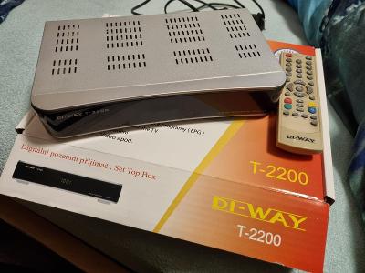 Set top box Di-Way T-2200 s DO - příjem pouze DVB-T