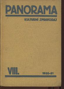 Panorama, kulturní zpravodaj, ročník VIII./1930 - 1931 (Zp
