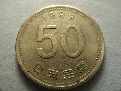 JIŽNÍ KOREA - 50 WON z roku 1983