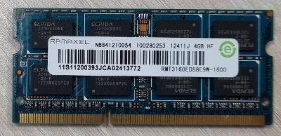 4GB SO-DIMM DDR3, 1600MHz, 12800S 1,5V, Ramaxel/Hynix