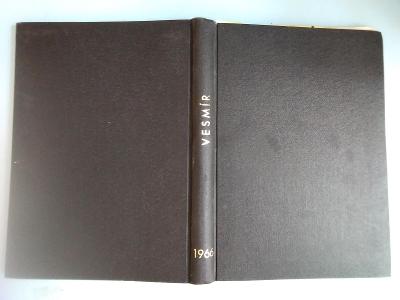 Kniha, svázaný časopis Vesmír 1966 ,29,5x21cm (0344)