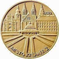 Zlatá minca ČNB 5000,- Mesto Kroměříž - BK