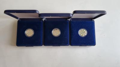 Ag medaily d20mm 10rokov Euro Francúzsko, Nemecko, Fínsko