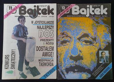 2x LEGENDÁRNÍ POLSKÝ POČÍTAČOVÝ ČASOPIS BAJTEK (čísla 11-12) z r. 1989
