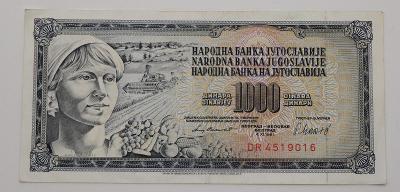 1000 Dinara 1981 - Jugoslávie