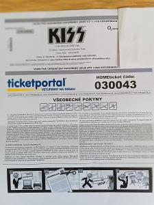 Prodám jednu vstupenku na stání na koncert Kiss 10.6.2023 v O2 aréně 