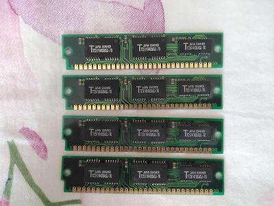 Vzácné paměti do počítače - krátké SIMM 4x 4MB