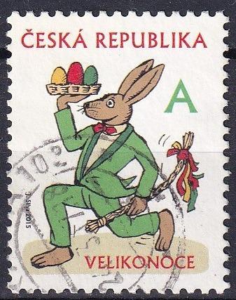 Česká republika 2015 Pof. 842 prošla poštou