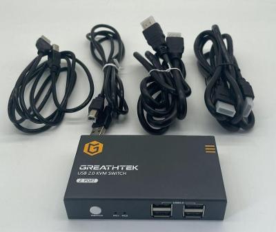 GREATHTEK USB 2.0 KVM switch-2port / přepínač / od korruny