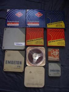 10 starých magnetofonových pásků od koruny