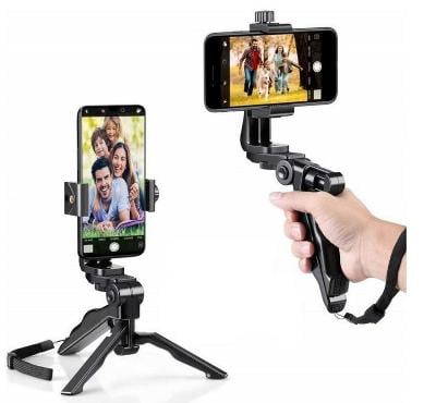 Mini stativ tripod ruční selfie držák telefonu nebo kamery