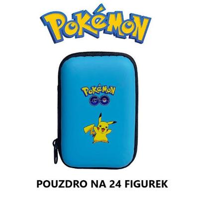 Světle modré pouzdro na 24 figurek Pokémon !SKLADEM V ČR!JINÉ BARVY!