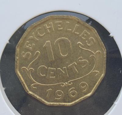 Seychely 10 centů 1969