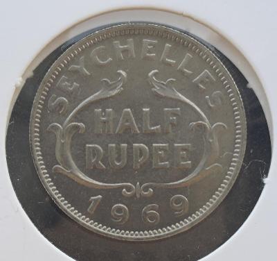 Seychely ½ rupie 1969
