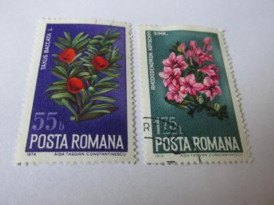 Známky Rumunsko 1974, Divoké květiny