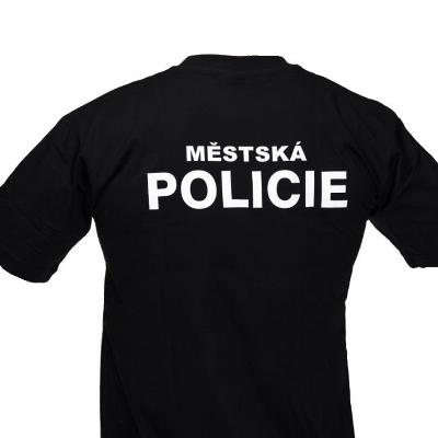 Nové černé triko Městské Policie (výrobce XENA)- velikost XL