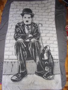 Hezká veliká osuška s Charlie Chaplinem 