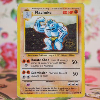 ⚡️Pokémon Karty- ⚡️ Machoke ⚡️ Base Set 1999⚡️