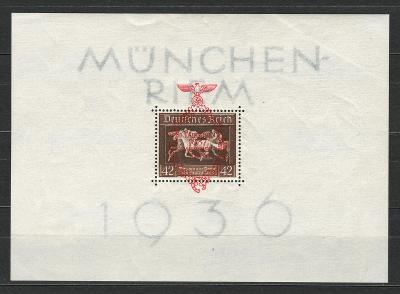 DEUTSCHES REICH - MÜNCHEN-RIEM 1937 - Mi. BLOCK 10 *