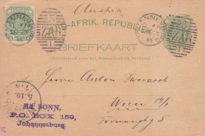 Nizozemí, Jižní Afrika, dofr. Johannesburg 1896-Rakousko, Vídeň, s př.