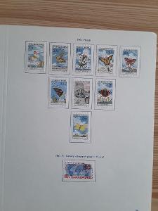 série známek motýli 1961 