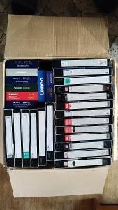 VHS kazety 90 ks - nahranné , TOP stav 