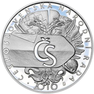 Pamětní mince ČNB - 500 Kč Československá národní rada - proof od 1,-