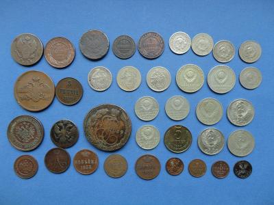 Zostava mincí Rusko a SSSR